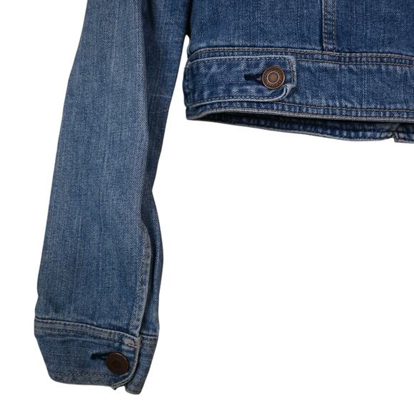 American Eagle Womens S Denim Jean Jacket - Picture 7 of 9